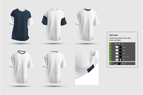 Free Realistic 8 Mockups Oversize T.